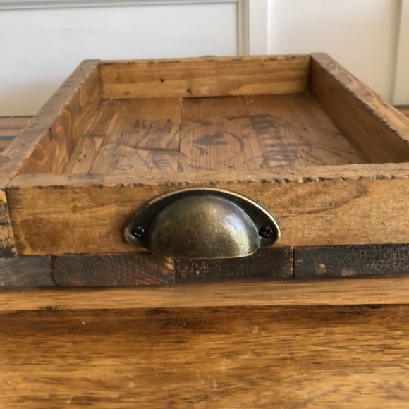 Hand-crafted wood serving tray/decor tray. - Picture 5 of 11